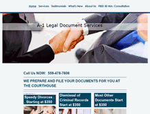 Tablet Screenshot of legalfresno.com